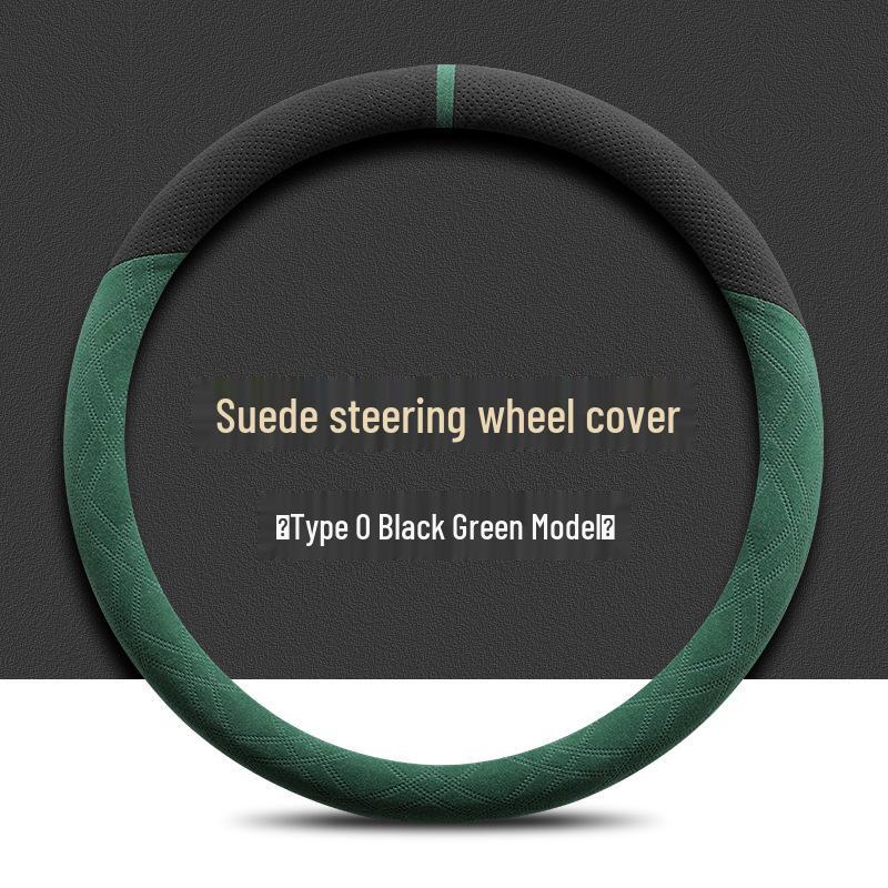 Suede Steering Wheel Cover for Nissan Sylphy, Teana, Qashqai, Sunny, Tiida, X-Trail, Livina (14th Gen).