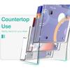 Brochure Holder 6x9 Inch 3 Tier Acrylic Literature Holders Clear Plastic Flyer Display Stand for Pamphlets, Booklets, Menus, Multi Purpose Organizer