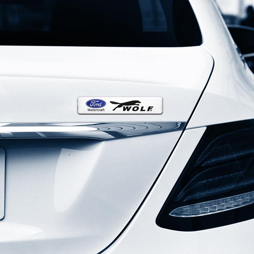 1PCS Aluminum Alloy Car Sticker Emblem Badge Decal Center Cover For Ford ST FOCUS 2 3 Mondeo Fiesta Kuga MK2 MK4 MK3 Car Styling