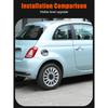 For Fiat 500 2016-2025 ABS Car Fuel Tank Cap Panel Trim Cover Decorative Sticker Protection Exterior Accessories