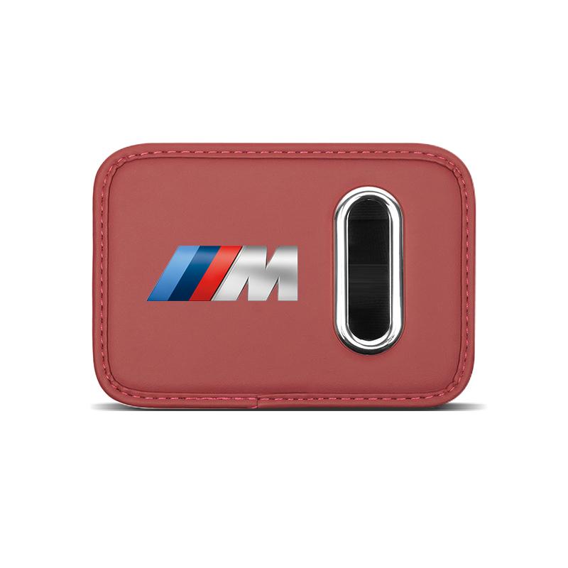 Car Door Organizer Hanging NFGJS4 N Leather Tissue Storage Holder Accessories For BMW E90 G80 M3 G30 M5 F82 F83 F20 F21 G42 F95 F96 G06 G