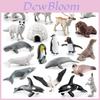 Set di Modelli di Animali Artici in PVC Orso Polare Pinguino con Figure Realistiche di Fauna Selvatica per Esposizione Educativa