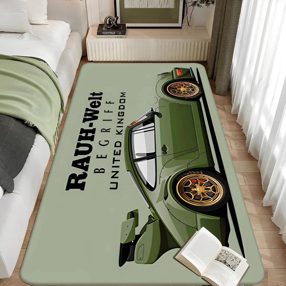 Alfombra Deportiva JDM RWM de Tokio para Decoración del Hogar Felpudo Alfombras de Sala de Estar Alfombra de Dormitorio Pasillo Alfombra Antideslizante Alfombra de Cocina Felpudos