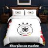 Germany national football team Design Bed Bedding Set 1 Duvet Cover + 2 Pillowcases Soft Breathable Household Bed Linens