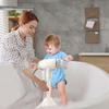 Portable Non-slip Duck Shaped Baby Bath Racks Shower Helper Handle Adjust Length Stand Themselves for Standing Toddler Shower