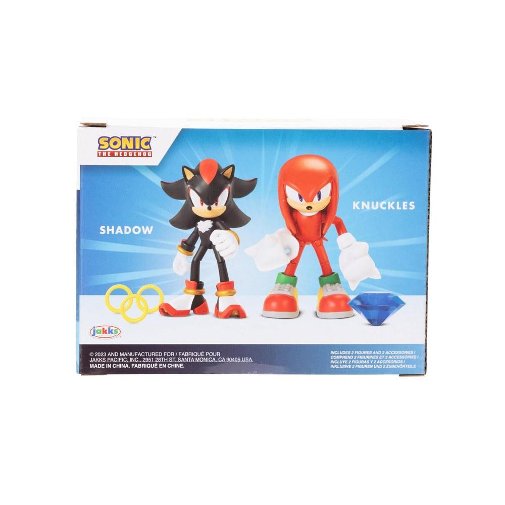 Jakks Pacific Sonic the Hedgehog 4-Inch Action Figure 2-Pack Knuckles and Shadow