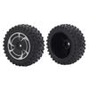 RC Car Rear Wheels Rubber Tire Tyre Plastic Hub 144016-2989 Replacement Parts Accessories