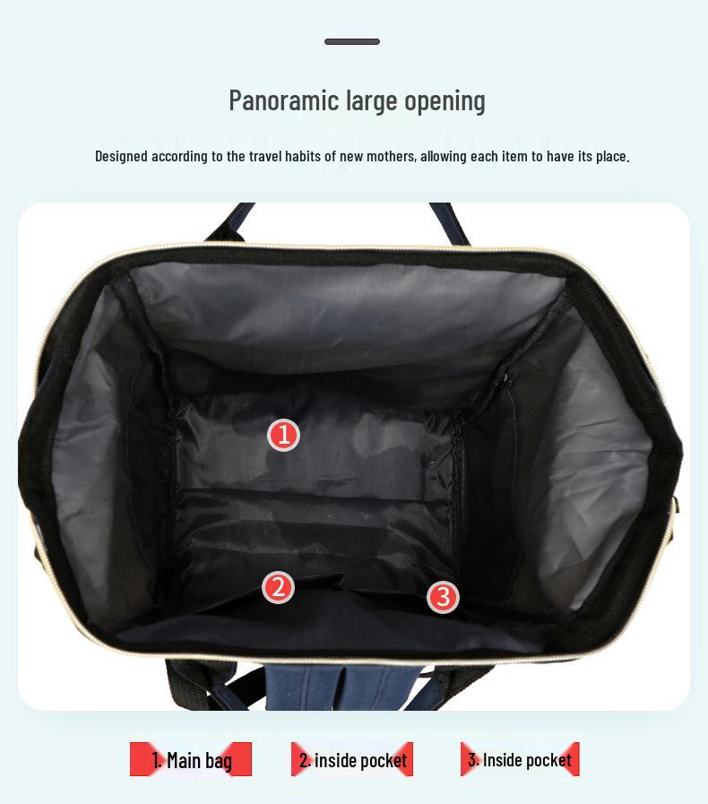 Batoh z plátna s velkým ocelovým klipem v japonském stylu pro ženy a studenty