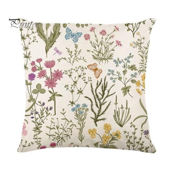 

Наволочка Весняна серія з принтом і м’якою прихованою блискавкою, стійка до вицвітання, льняна наволочка, яку можна прати в машині