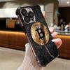B-Bitcoin Plating Phone Case For iPhone 17 16e 16 15 14 13 12 11 Pro Max X XR XSMax 7 8 Mini Air Plus Anti-Fall Airabag