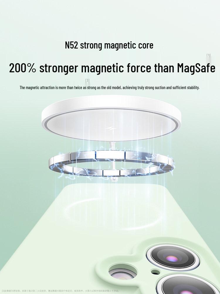 MagSafe-Compatible Liquid Silicone iPhone 14 Pro Case with Inner Magnetic and Drop Protection