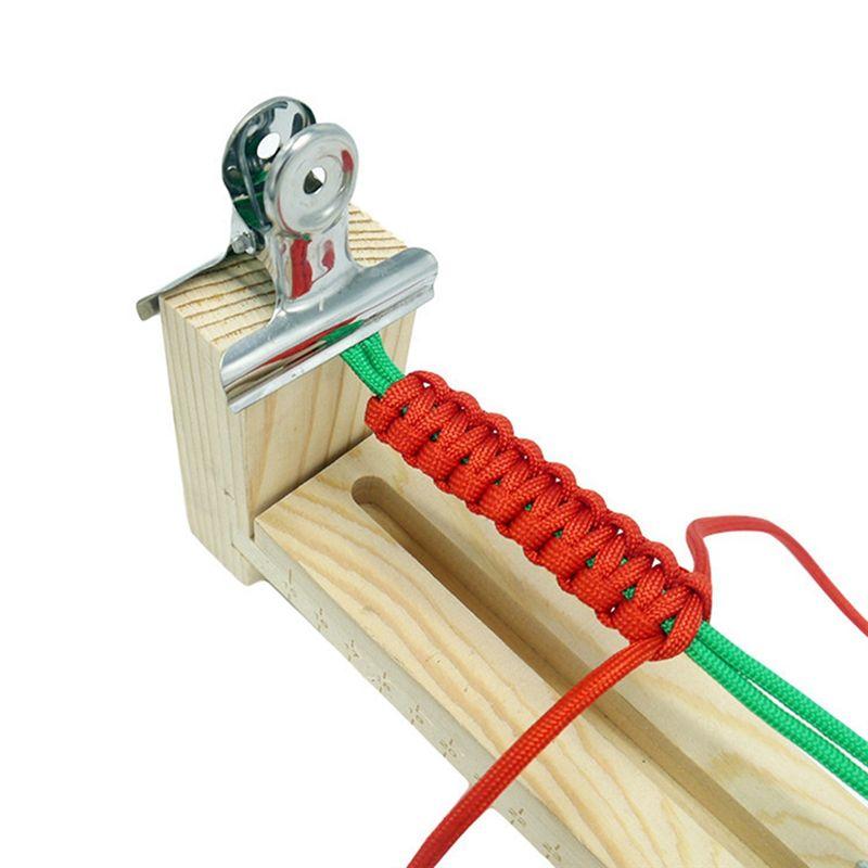 Aug. Diy Tool Bracelet Woven Workbench Length Adjustable Manual Wooden Paracord Jigs Set Rope Weaving Maker Platform