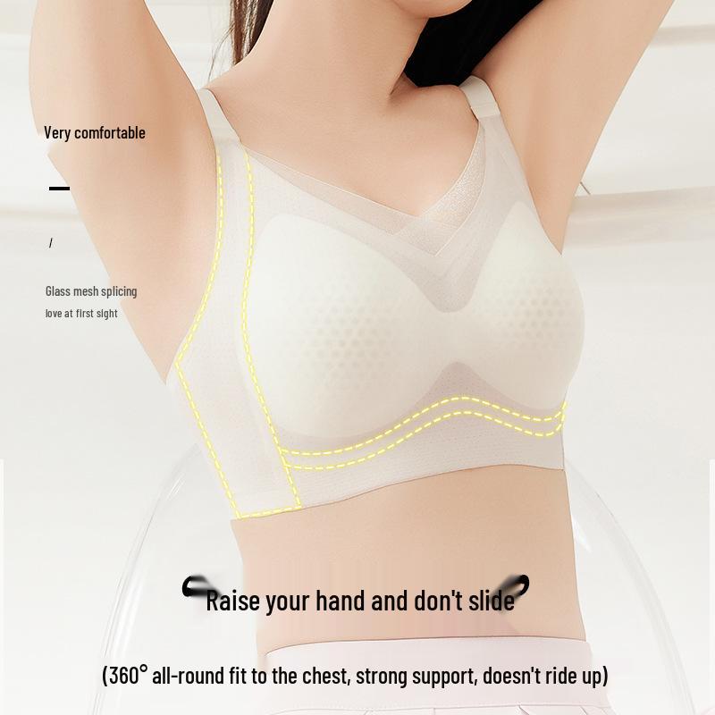 Seamless Lift Bra: Ultra-Thin, Breathable, No Steel Ring, Anti-Sag Support for Small Chests