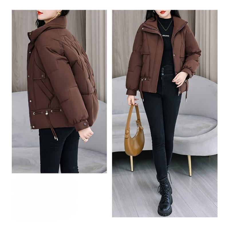 Winter Fashion Women Short Down Cotton Coat Loose Warm Thickened Slim Jacket