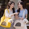 Portable Pet Shoulder Out Bag Breathable Summer Travel Carrier Bag for Small Dogs Cats Rabbits Outdoor Walking Use