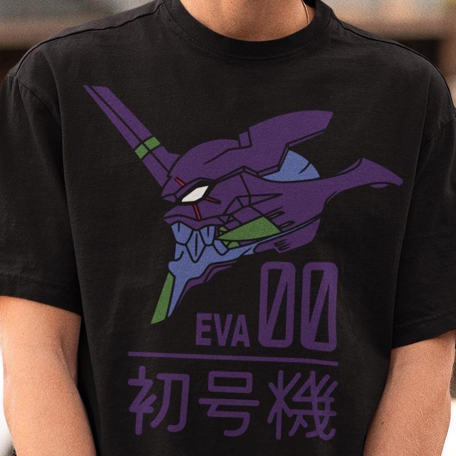 EVA 00 Anime T-Shirt – Evangelion Tshirt,Manga Cosplay Tee 3XL