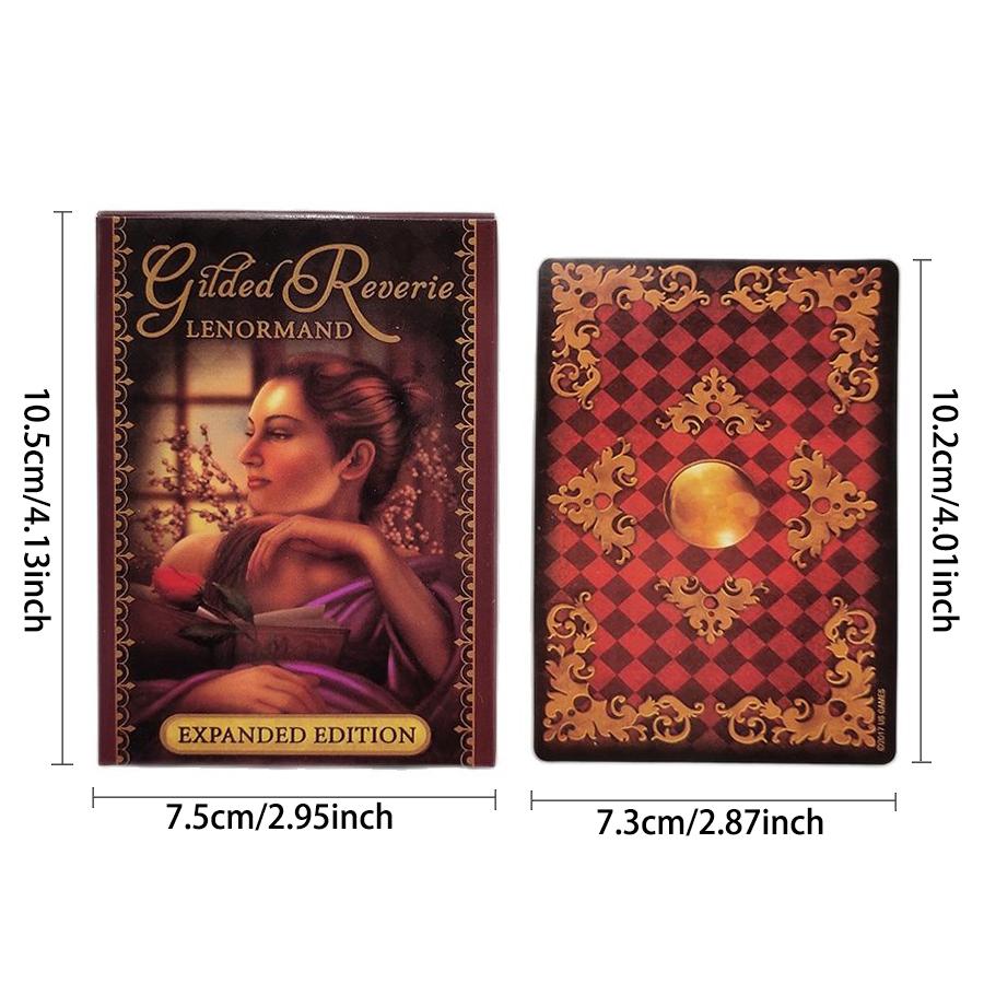 Reverie Lenormand Tarot Deck 47 Cards Collection Fate Divination Tarot Card Activity Full English Version Plate Games Featuring Online Guidebook