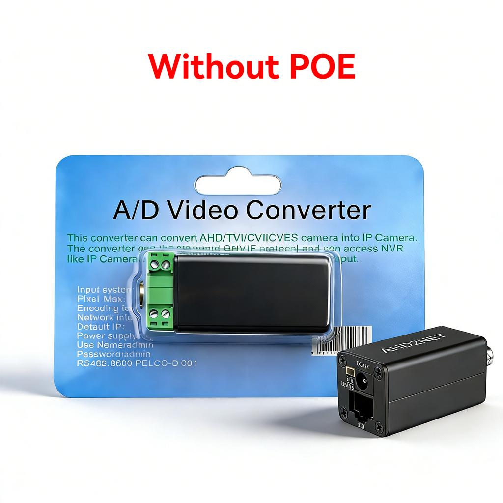 Securexpert Analogový na IP konvertor AHD TVI CVI CVBS 1080P ONVIF RTSP RJ45 POE Video enkodér pro CCTV NVR dohledový systém