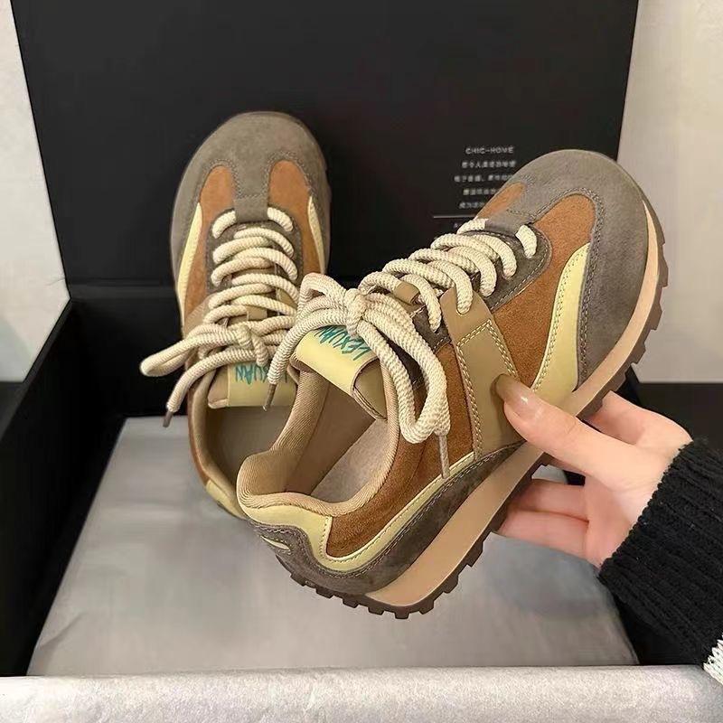 Forrest Gump Shoes Women's Spring New Versatile Color Matching Casual Dexun Dad Shoes Tide