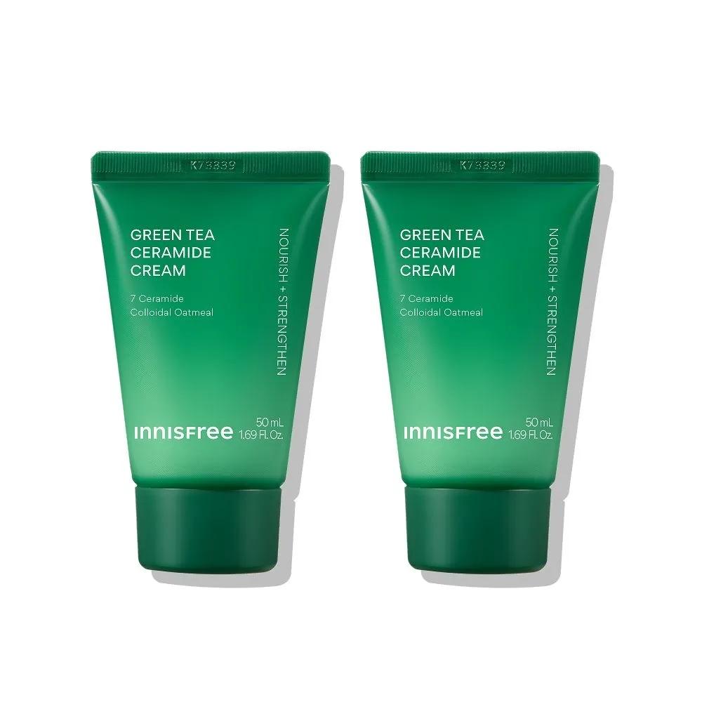 Крем с керамидами и зеленым чаем Innisfree 50 мл (туба) 2