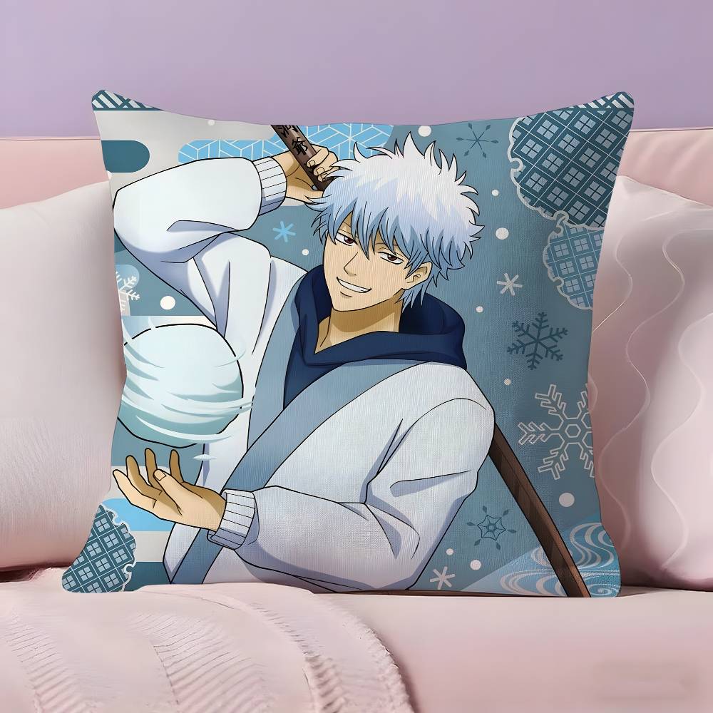 G-GINTAMA Anime Pillow Case  Ultra Soft Skin Friendly Fabric Cloud Like Comfort & Concealed Zipper