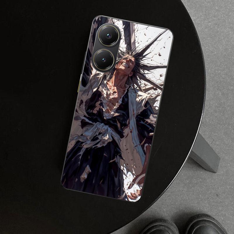 Zaraki Kenpachi Bleach Phone Case Cover for Xiaomi Poco X6 X5 X7 Pro F7 Ultra Redmi 15C 15 13C 13 12C 12 10C 10 10A 9C 9A 9T 9 C