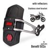 Thickened Rear Mudguard with Reflector for Jinpeng Benelli TRK502X Motorcycle