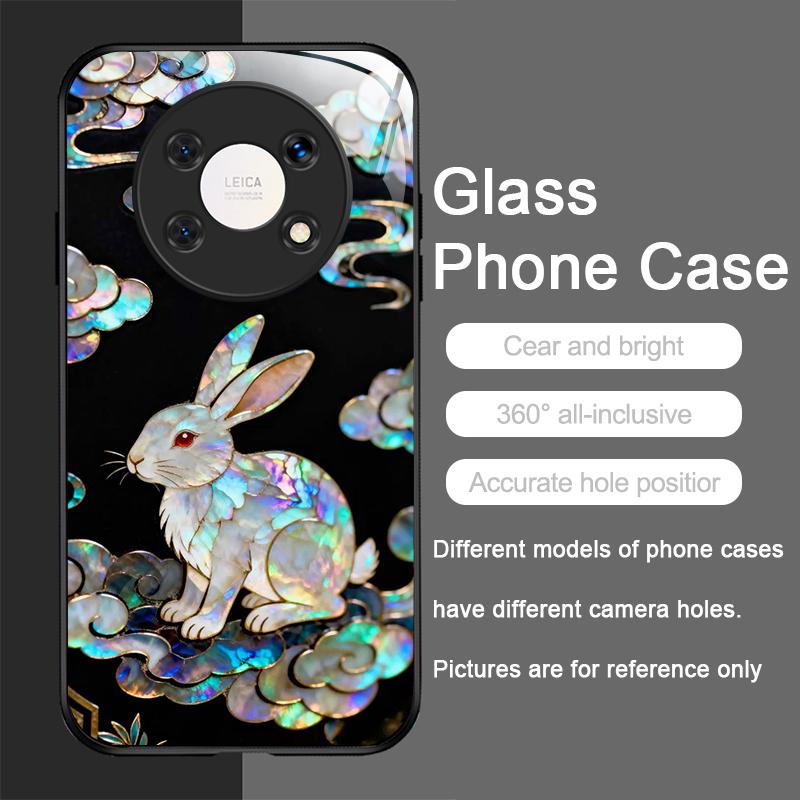 Stylish Dragon Leopard Marble Texture Tempered Glass Phone Case for Huawei Honor 400 200 100 90 80 Magic 7 Pro 6 5 Lite X9 Cover