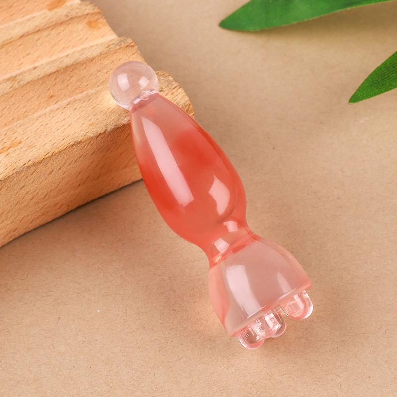 Gesichtsmassage-Stab aus Lotos-Samenkapsel: Gua Sha & Meridian-Freiräumwerkzeug