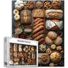 Tucocoo 1000 Piece Jigsaw Puzzles for Adults Rye Bread Painting Puzzle Muffin Baked Goods Art 27x20 Inch 1000 Pieces Puzzles for Challenging Family