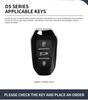 Zinklegierung Auto Schlüsselhülle Abdeckung Schale für DS DS7 DS5 DS6 DS9 New Energy DS4 Dias Schutz Schlüsselanhänger Tasche Keyless Autozubehör
