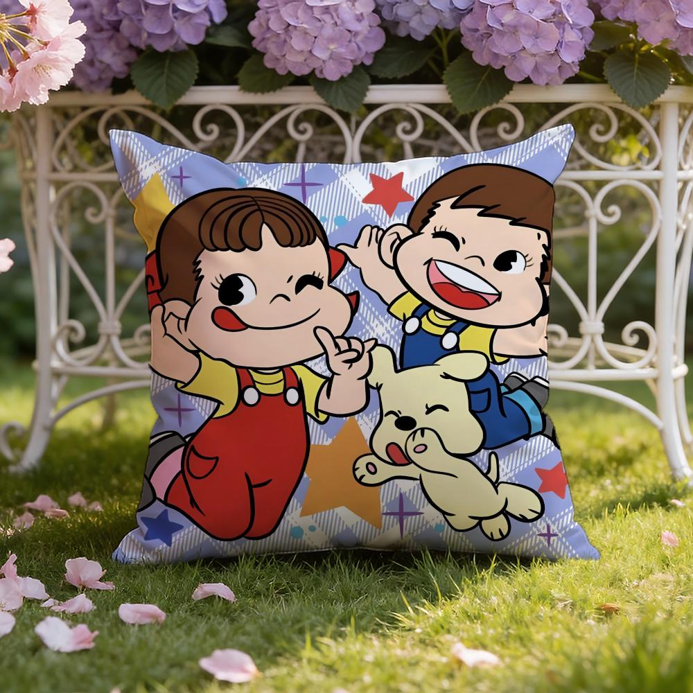 Cute Candy Brand F-FujiyaS Cushion Cover Home & Car Dual-Scene Pillow Cover: Reversible for Premium Comfort