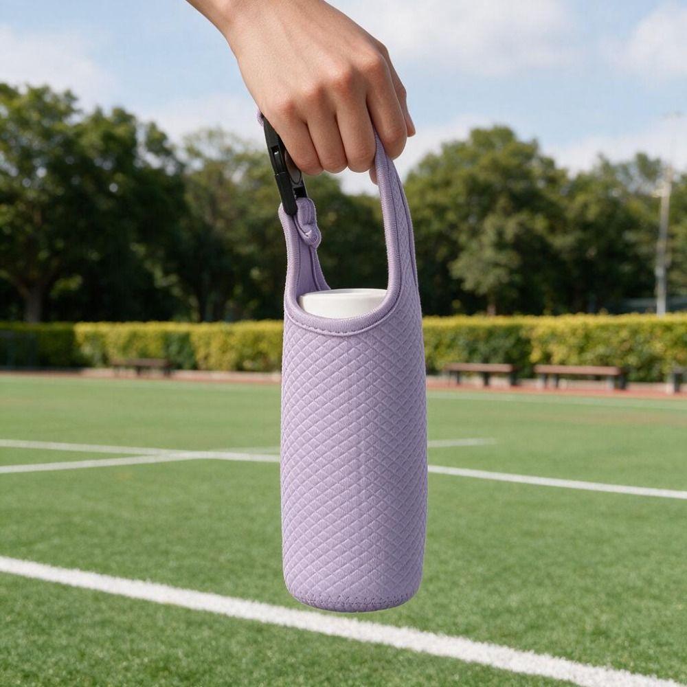 Adjustable Shoulder Strap Sport Water Bottle Cover Neoprene Vacuum Cup Sleeve Adults