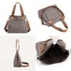 Borsa tote in tela di grande capacità Borsa a tracolla leggera e resistente Borsa da pendolare pratica casual