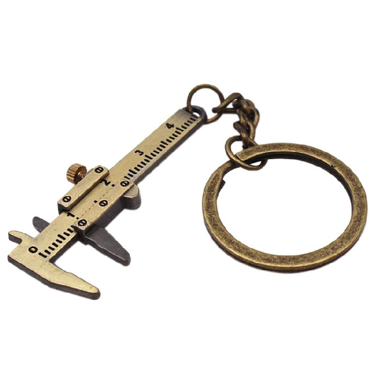 

Mini Keychain Movable Vernier Caliper Keychain Tools Gift Ideas for Men Women