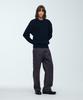 KNITTED Heavy Waffle Round Knit Navy