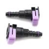 2pcs/lot  CAR High Quality Fuel Pipe Female Connector Auto Fuel Line Quick Connector for 7.89mm ID6 8x6 180 Degree 5/16