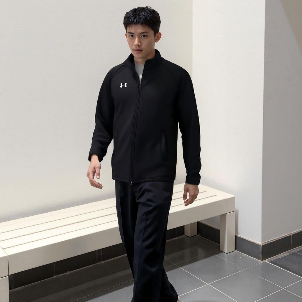 Under Armour Sports Stand Collar Zip Jacket Unisex Jackets Black 24600407-001