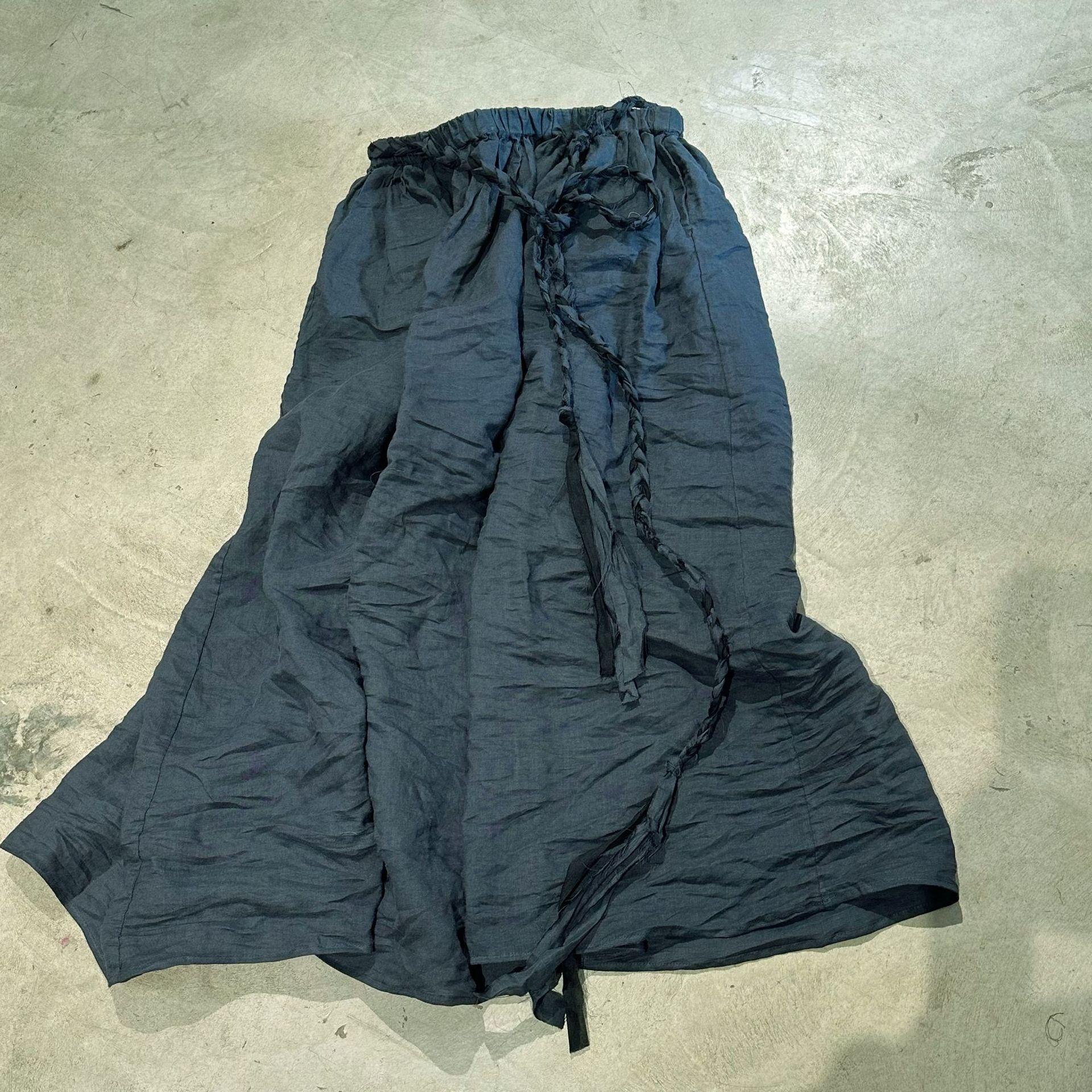 

Johnature Жіноча весняна повсякденна одноколірна ретро-індивідуальна спідниця Модна нішева вінтажна спідниця в китайському стилі