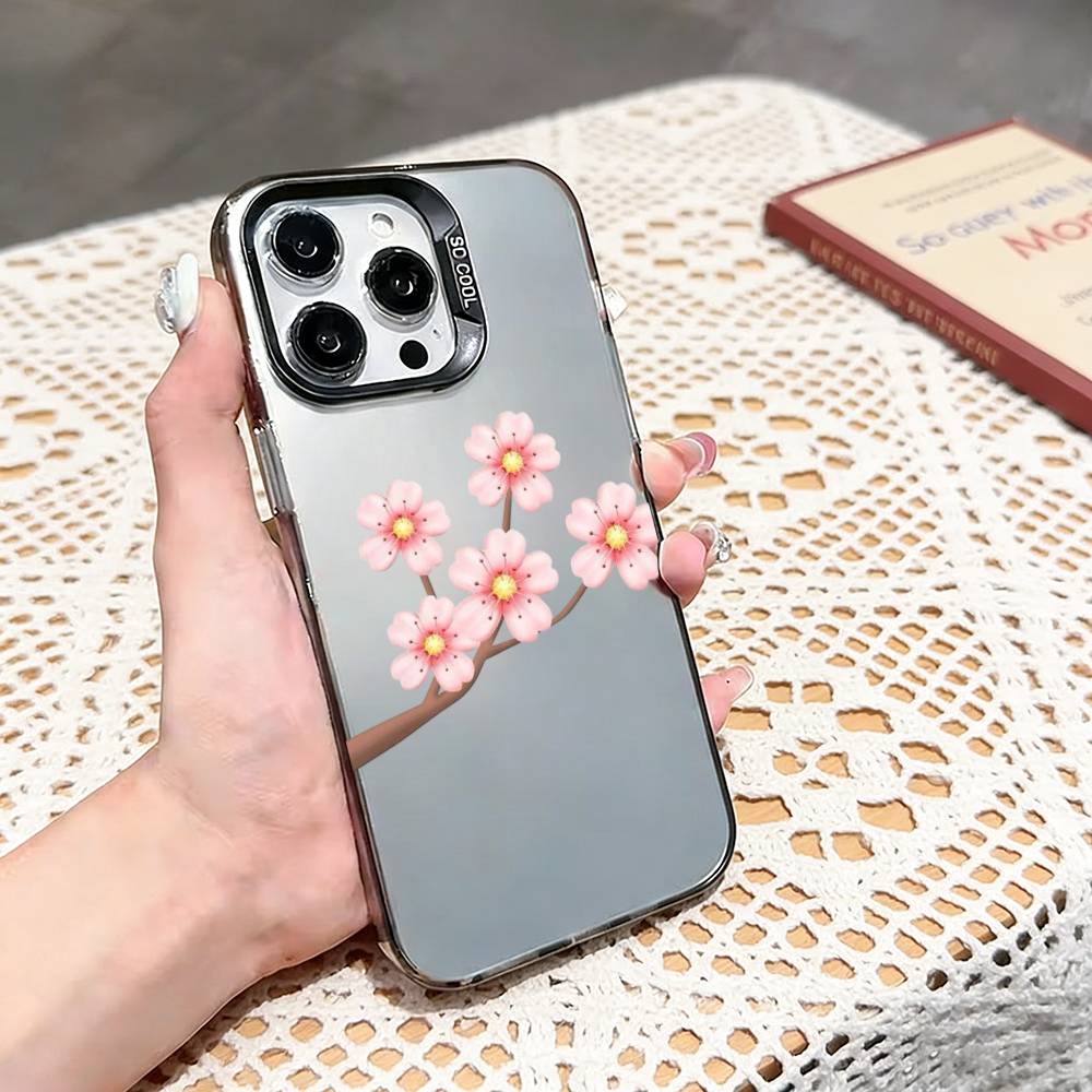 s-spring emojis Phone Case For iPhone 17,16,15,14,13,12,11 Plus,Pro Max,XS,Colored silver phone case iPhone16plus