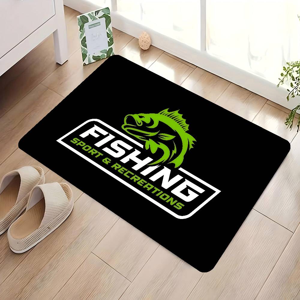 

Nash F-Fishing Logo Room Mats Anti-slip Absorb Water Long Strip Cushion Bedroon Mat Household Carpets 40x60 cm