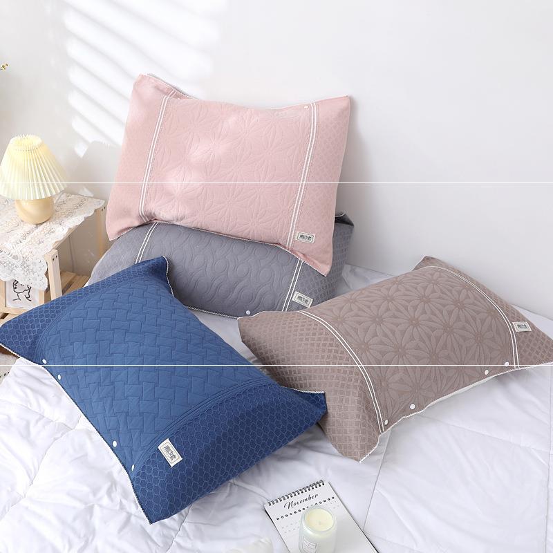 Buckle Design Can Be Fixed and Adjustable Non-slip Slip Off Pillowcase Single Gauze Pillow Cover Magic Pillow Cover Pillow Case