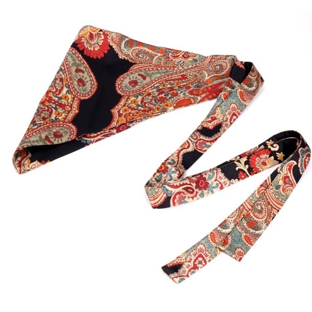 Chinese Style Triangular Waistband Ethnic Style Bohemia Wide Waistband  Dance Costumes Accessory