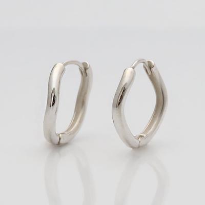 925 Silber Einzigartige Ringohrringe