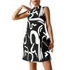 Damen Sommerweste Print Modekleid