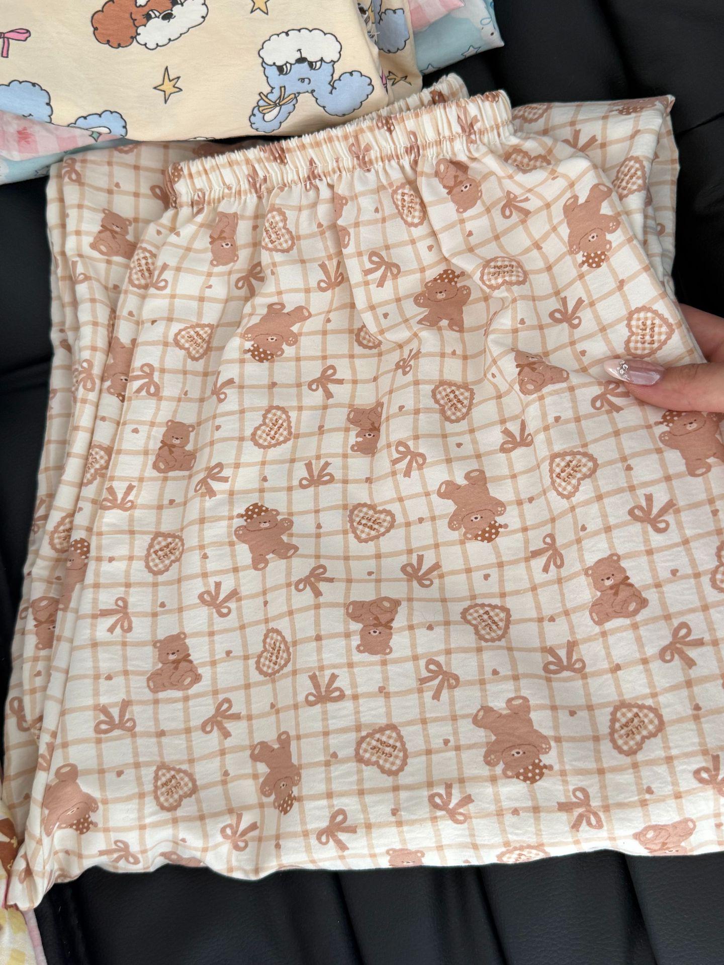 

2026 Cartoon Cloud Cotton Pajama Pants: Spring/Summer Home & Casual Wear L