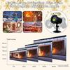 Christmas Projector Lights Outdoor, Waterproof Christmas Decorations Led Lights Projector with Remote Control Timer Indoor Firefly Lights for Xmas