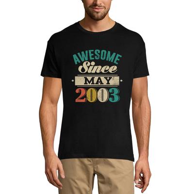 Herren T-Shirt Awesome Since May 2003 - Geschenk zum 17. Geburtstag