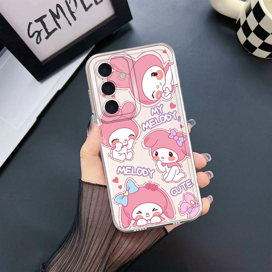 Sanrio Hello Kitty Melody Etui na Telefon dla Samsung Galaxy A57 A54 A15 A52 A14 A16 A55 A34 A35 A36 A37 A26 A24 A56 A52 A17