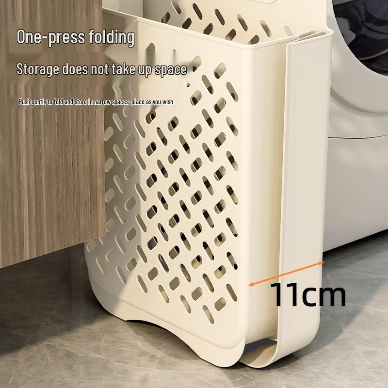 JINGRUIXIANG Wall-Mounted Folding Laundry Basket